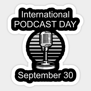 international podcast day Sticker